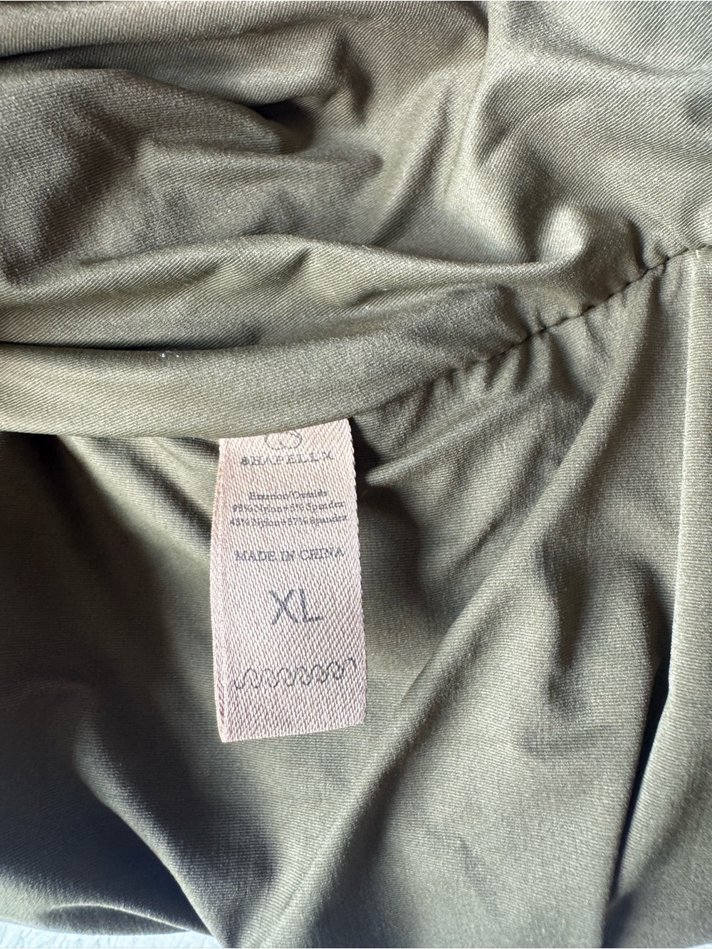 Shapellx Olive Ruched Bodycon Cowl Neck Dress - Picture 4 of 6